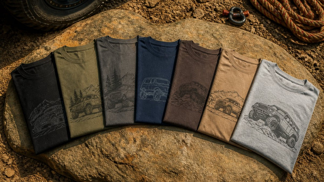 7 Subtle Off-Road Graphic Tees for Men